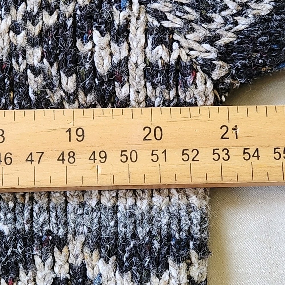 St. John's Bay Blue and Cream Patterned Cardigan - Picture 6 of 7